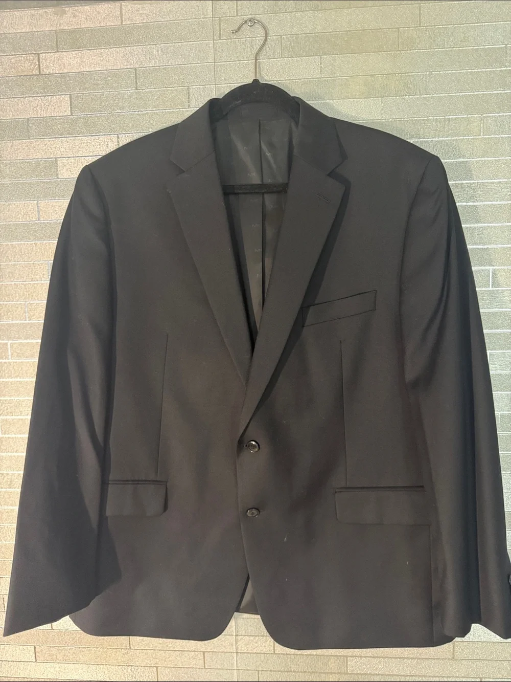 Michael Kors Men's Black Two-Button Suit Jacket 46R